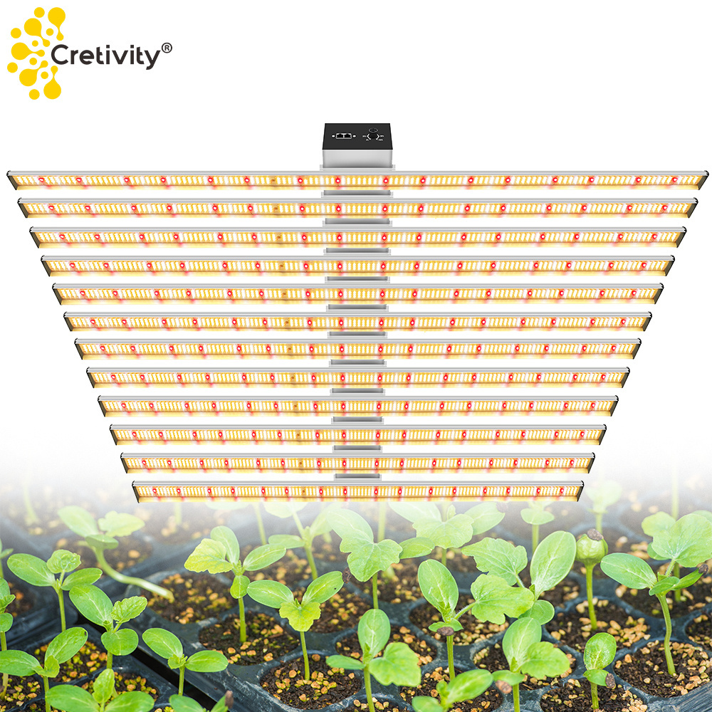 CRETIVITY Aluminum Wide Type Integrated 1000 watt Double Ended HPS / MH Grow Light Fixture Reflector