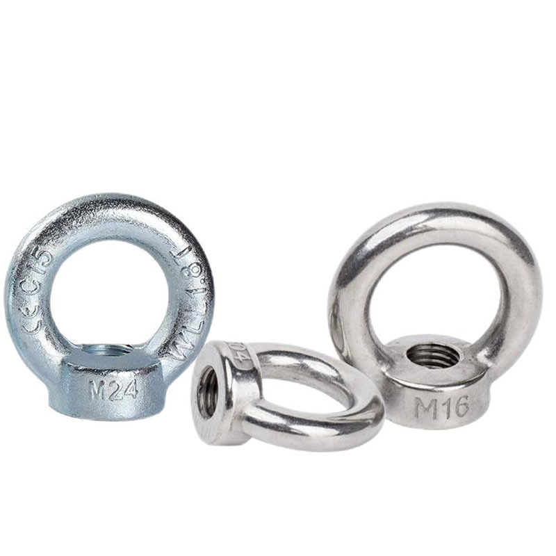 Carbon steel forged galvanized Nut M6-M36 Din 582 ring nut Din582 oval anchor lifting eye nuts