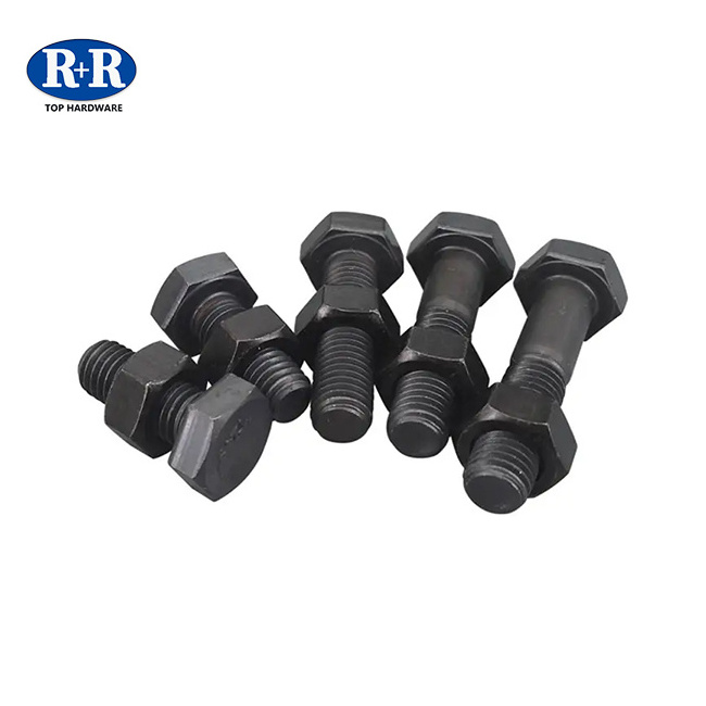 High Quality Hex Head Fastener Grade 8.8/10.9/12.9 Hex Bolt And Nut Black screws and nuts