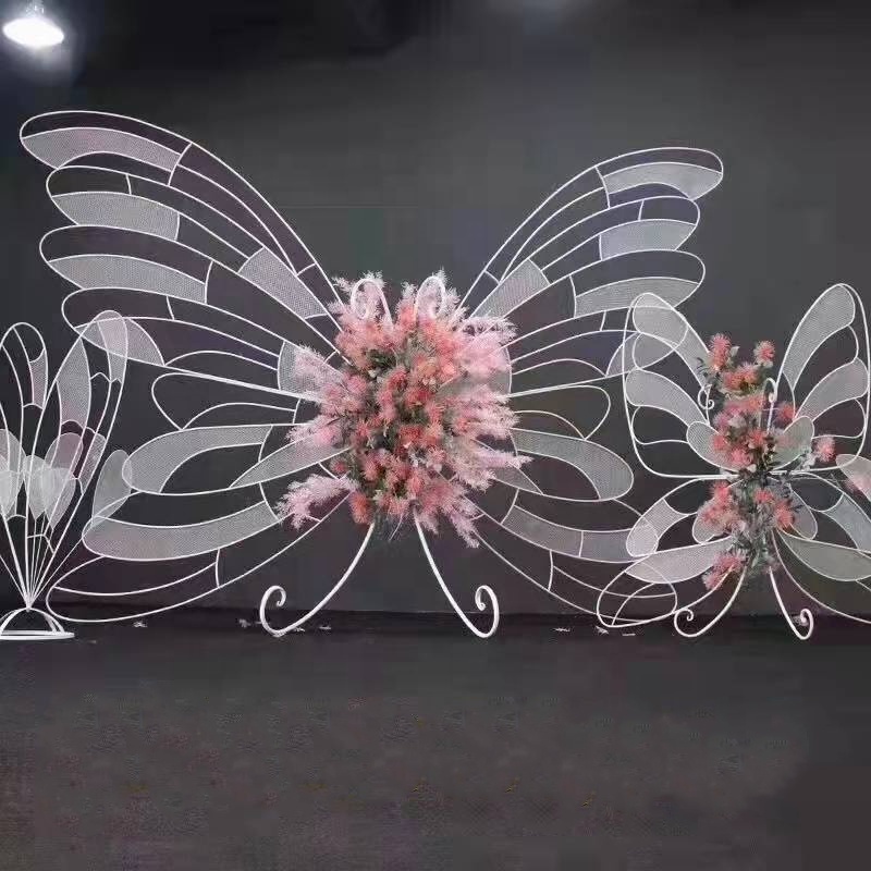 2024 wholesale fake butterfly wall decor for wedding