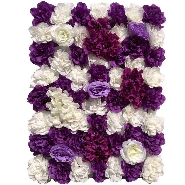 2024 hot sale 40*60cm artificial flower wall decorative for wedding