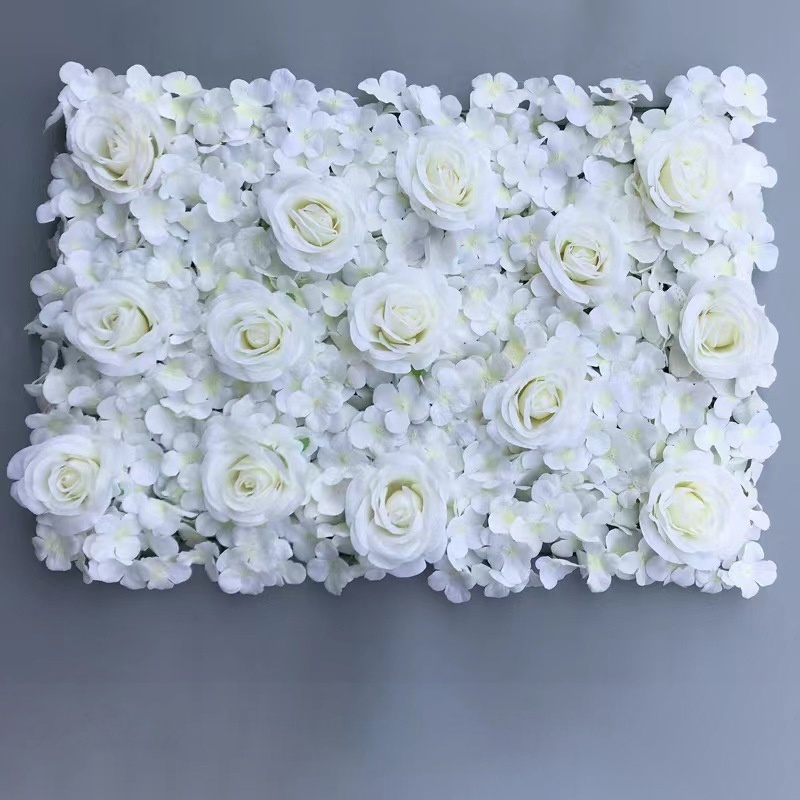 2024 wholesale 40*60cm artificial flower wall panel backdrop wedding decor