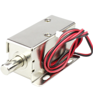 LY-01 DC12V 24V 1.2A 28.8W Stroke 10mm Electronic Lock Assembly Solenoid File Lock Round Head  For Cabinet Door Lock