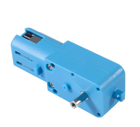 DC 3V-6V 1:90 Metal Gear Motor All Metal Single-Shaft Gear Motor Robot Intelligent Vehicle Speed Reducer TT Motor Blue