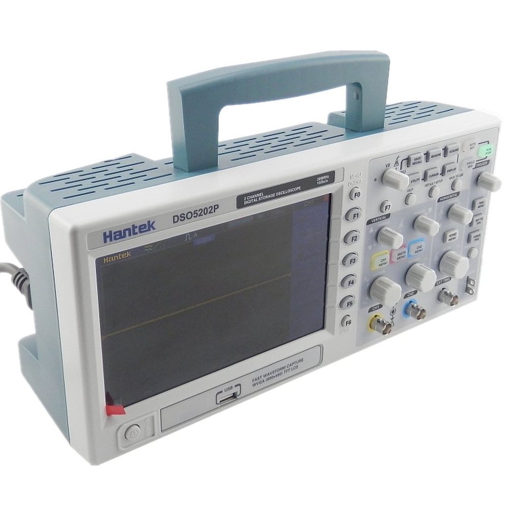 Digital Oscilloscope 200mhz Hantek Dso5202p Bandwidth 2 Channels Pc Usb Lcd Portable Osciloscopio Electrical Tools