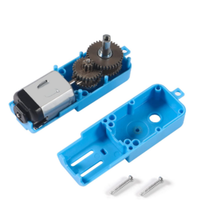 DC 3V-6V 1:90 Metal Gear Motor All Metal Single-Shaft Gear Motor Robot Intelligent Vehicle Speed Reducer TT Motor Blue