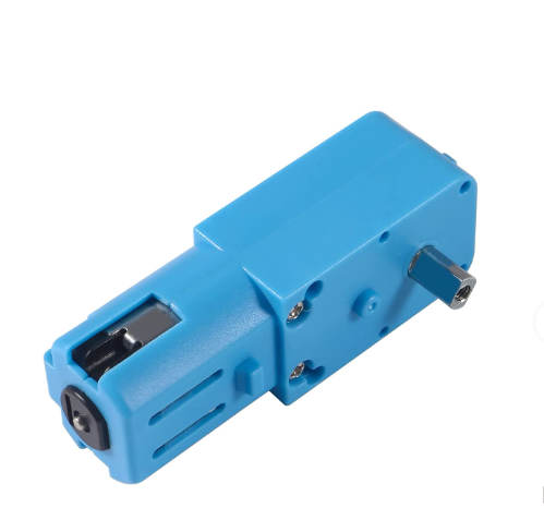 DC 3V-6V 1:90 Metal Gear Motor All Metal Single-Shaft Gear Motor Robot Intelligent Vehicle Speed Reducer TT Motor Blue