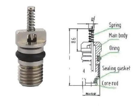 HVAC RG-VC003 R134a automotive air conditioning valve core