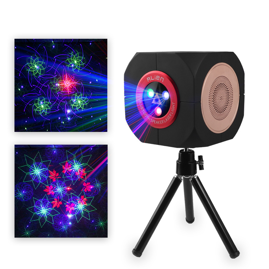 Mini Wireless Rechargeable Laser Disco Lights With BT Speaker