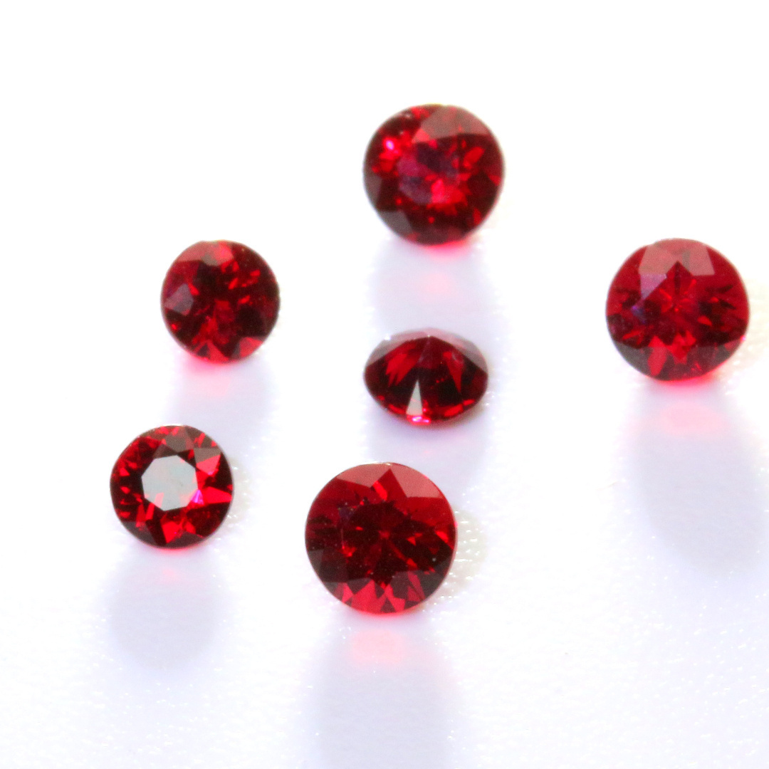 Wholesale Tanzania High Quality Ruby Stone Natural Loose Gemstone Round Cut 450mm For Jewelry Natural Ruby