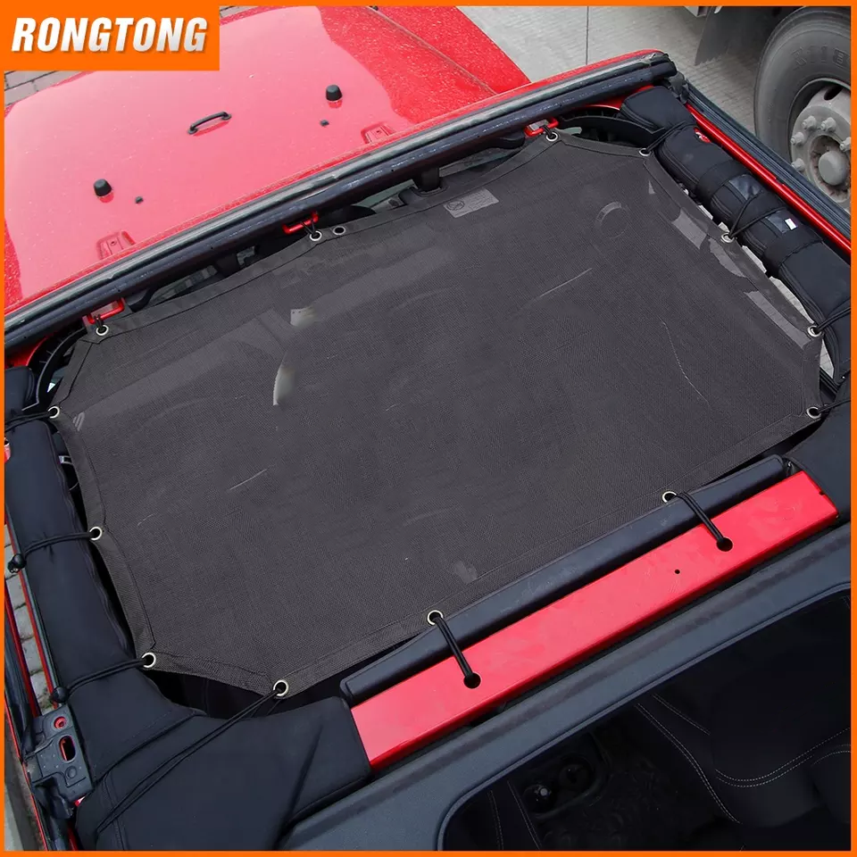 Car Exterior Accessories 2/4 Doors Five Stars Front Shade Sunshade Car Roof Sunshade Top Covers for Jeep Wrangler JK 2007-2017