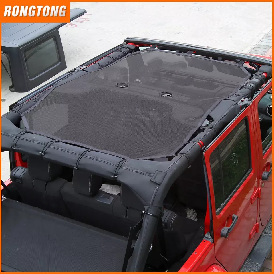 Car Exterior Accessories 2/4 Doors Five Stars Front Shade Sunshade Car Roof Sunshade Top Covers for Jeep Wrangler JK 2007-2017