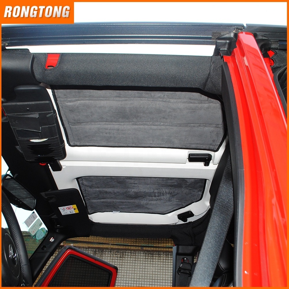 2doors/4 doors 1 Set Black Car Roof Hardtop Heat Insulation Cotton Kit Adiabatic Cover for Jeep Wrangler 2011-2017