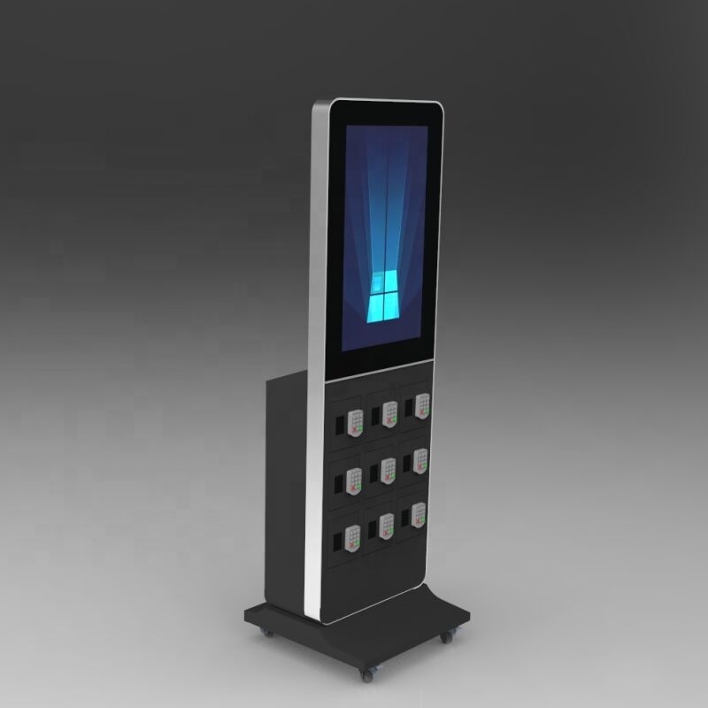 10 Charging Lockers Stand Alone Cell Phone Charging Station Kiosk