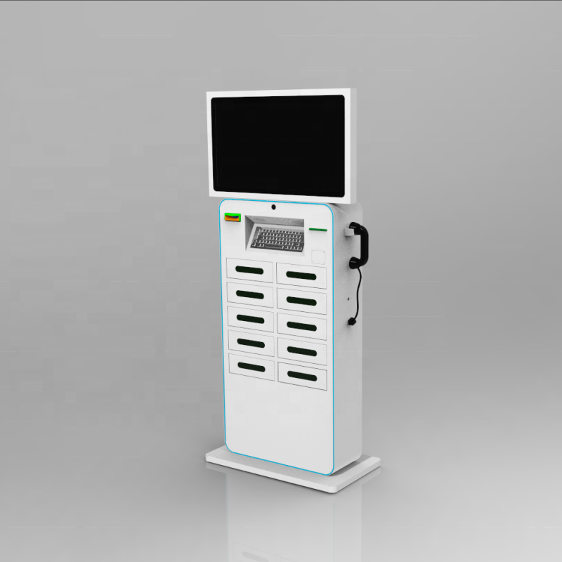 10 Charging Lockers Stand Alone Cell Phone Charging Station Kiosk