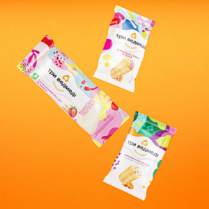 Print Customized Frozen Icecream Food Packaging Three Side Seal Popsicle Bags