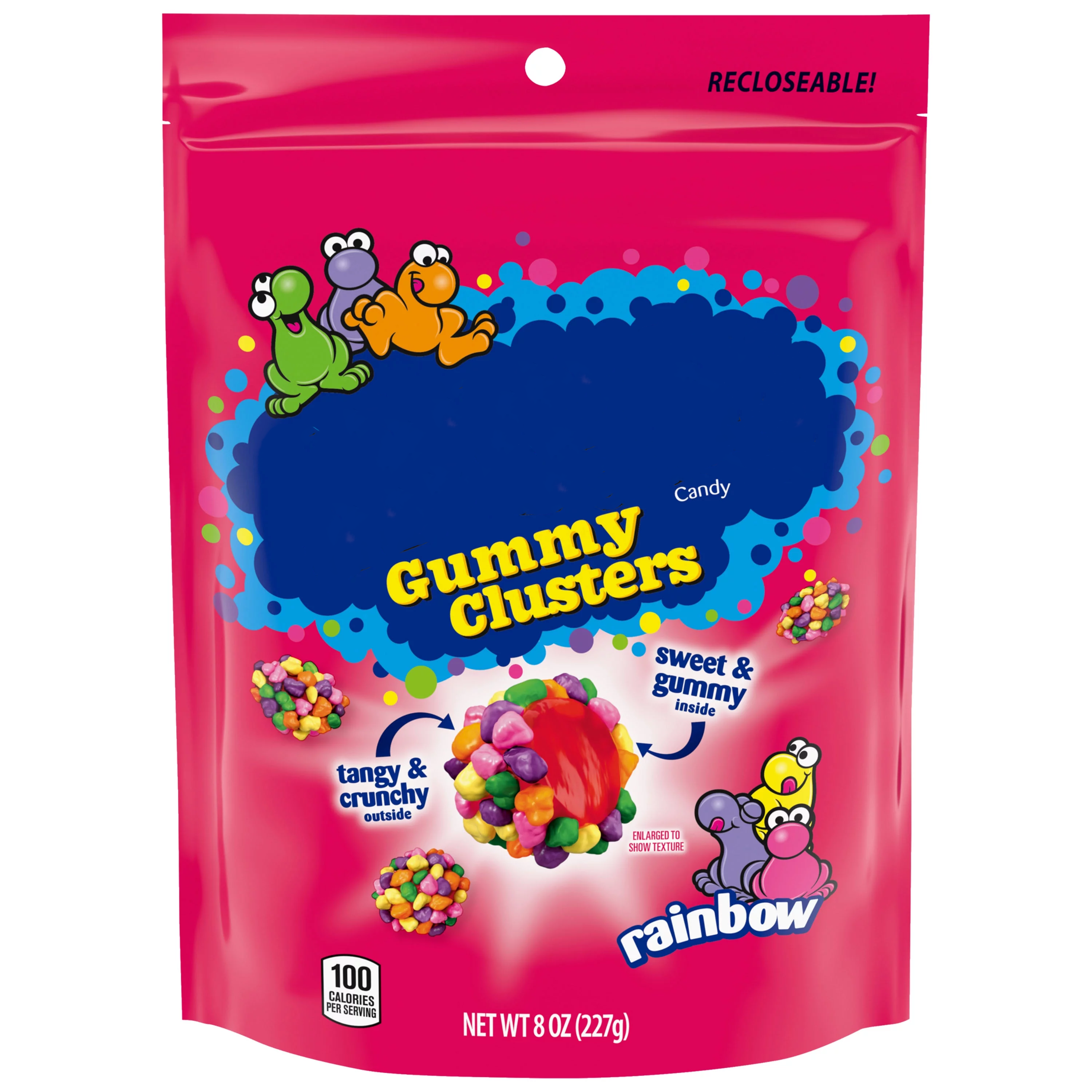 Wholesale Freeze Dried Hamburger Gummies Candy Sweet And Fruity Flavor Cartoon Shape Food Packaging