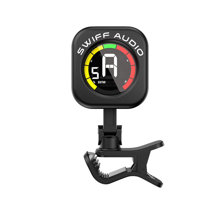 Swiff A12 Professional Clip on Tuner for Acoustic Guitar  Electric Guitar Bass Mandolin Violin Ukulele and Banjo