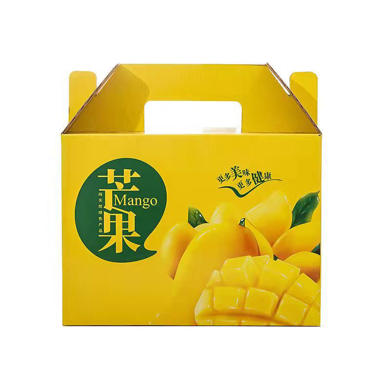 Wholesale Custom Mango Gift Box Packing Green Mang Box Fruit Empty Packaging Box