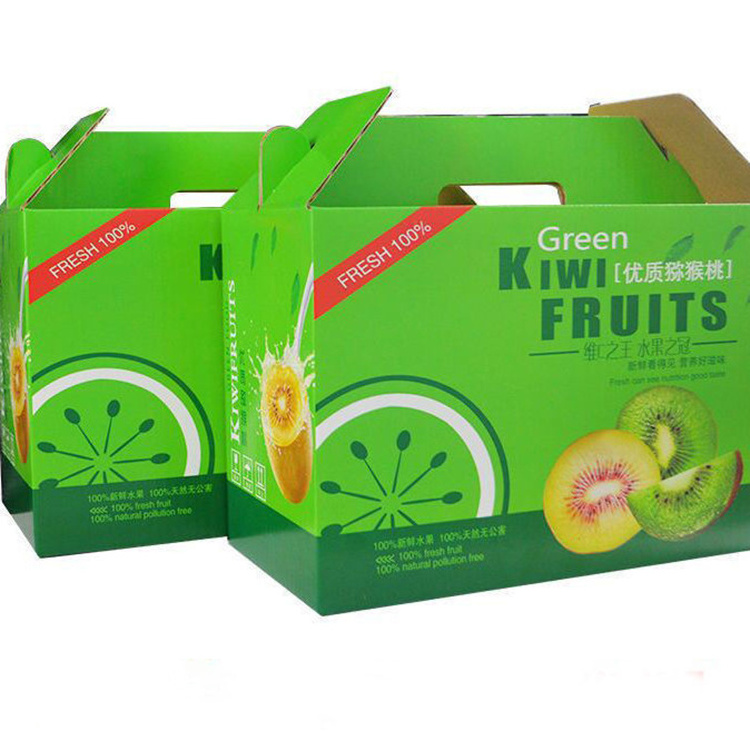 Wholesale Custom Mango Gift Box Packing Green Mang Box Fruit Empty Packaging Box