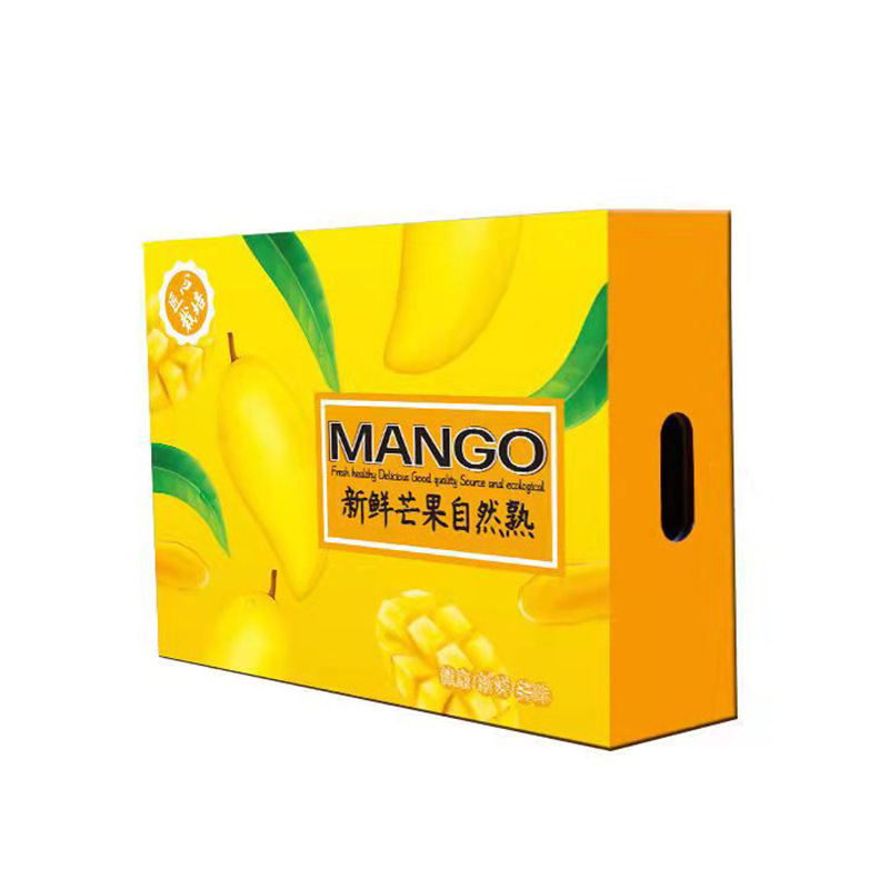 Wholesale Custom Mango Gift Box Packing Green Mang Box Fruit Empty Packaging Box