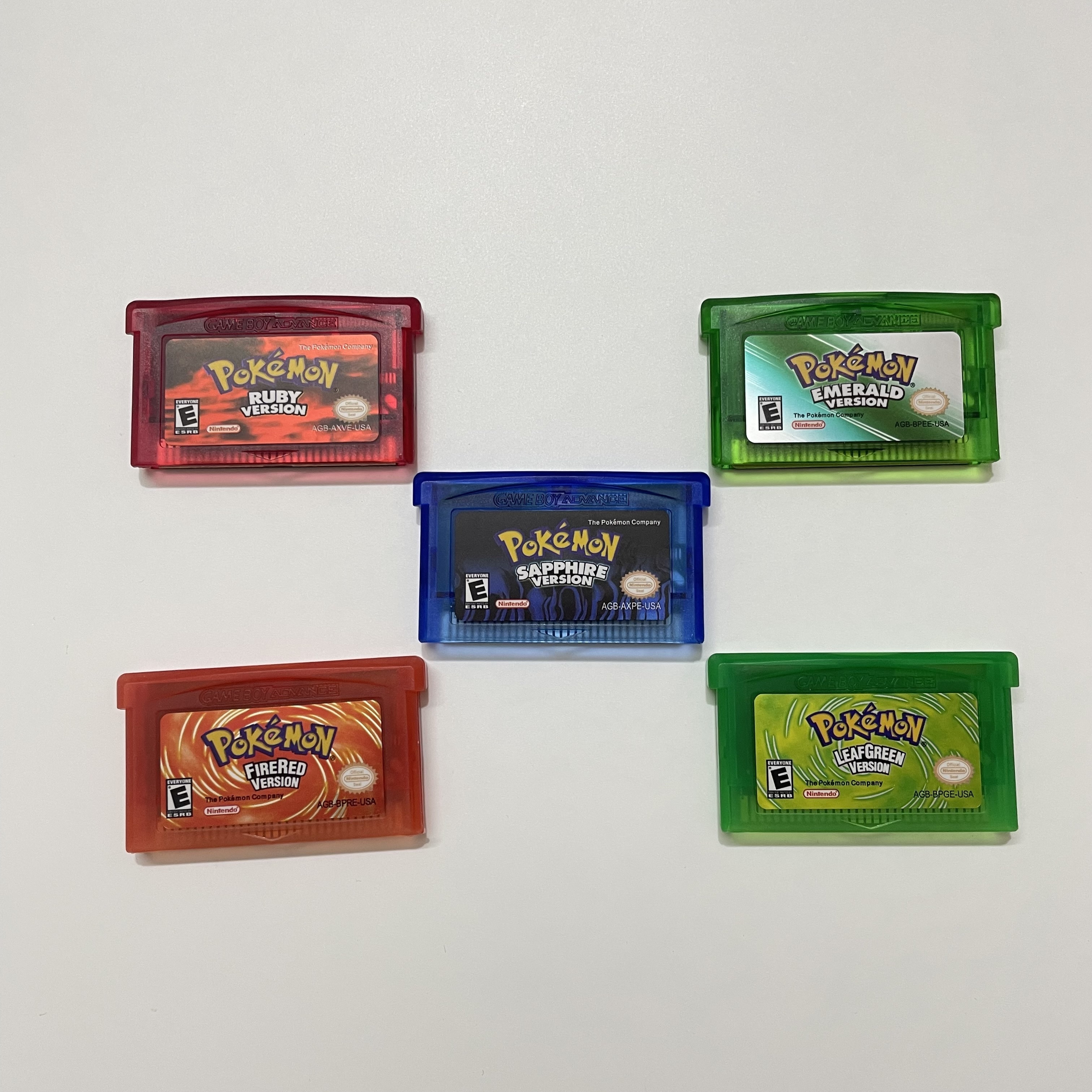 For GameBoy Series GBA NDSL NDS GBM GBA SP Video Game Cartridge EMERALD FIRERED RUBY SAPPHIRE LEAFGREEN 32-bit Game Card