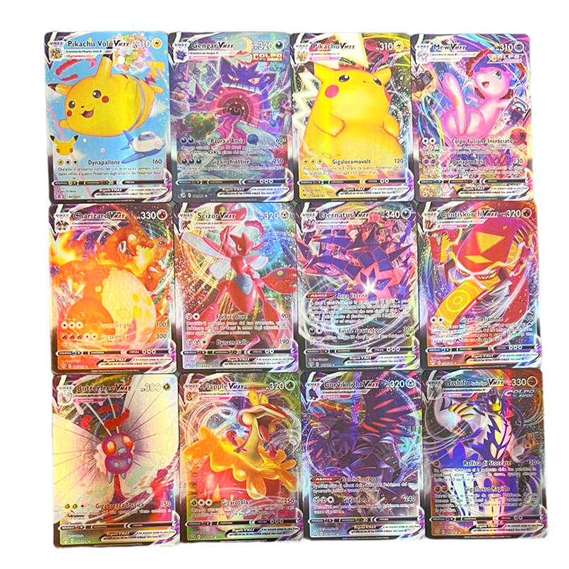 Italian Pokemon TCG Cards Ultra Rare Included - GX Vmax + HOLOS Pokemon Trading Card Game New Release!