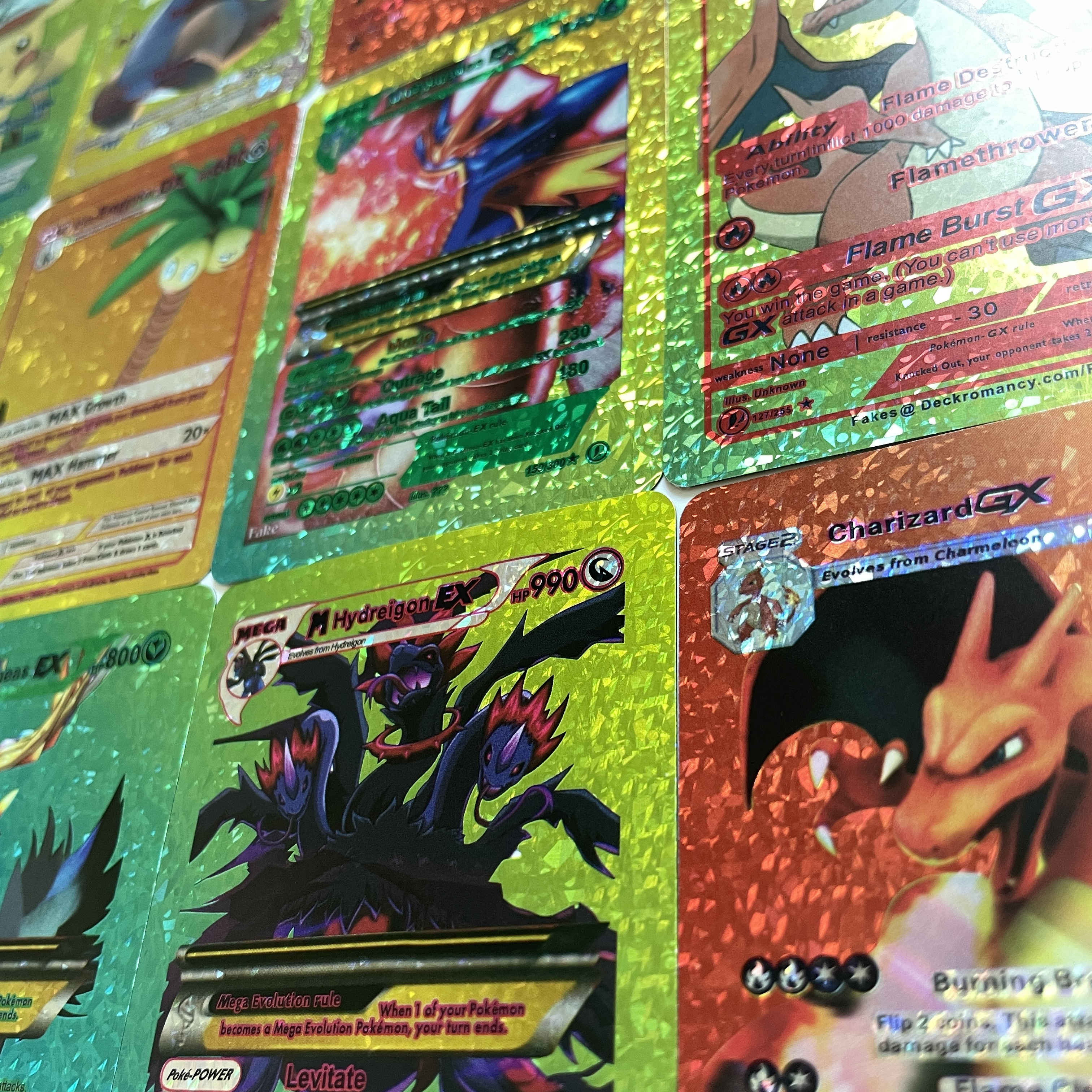 Pokemon Diamond Cards EX GX V VMAX DX Basic Rare Pokemon Trading Card Game High HP Shiny Flashing POKEMON TCG Cards