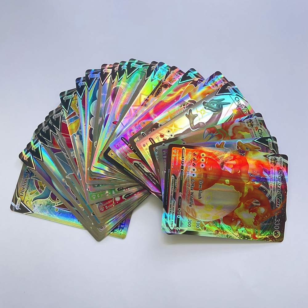 2024 NEWEST Wholesale Pokemon Trading Card Game For Pokemon Vstar V Vmax MEGA GX Cards 300PCS TCG Card Lot Ultra Rare HOLO TCG