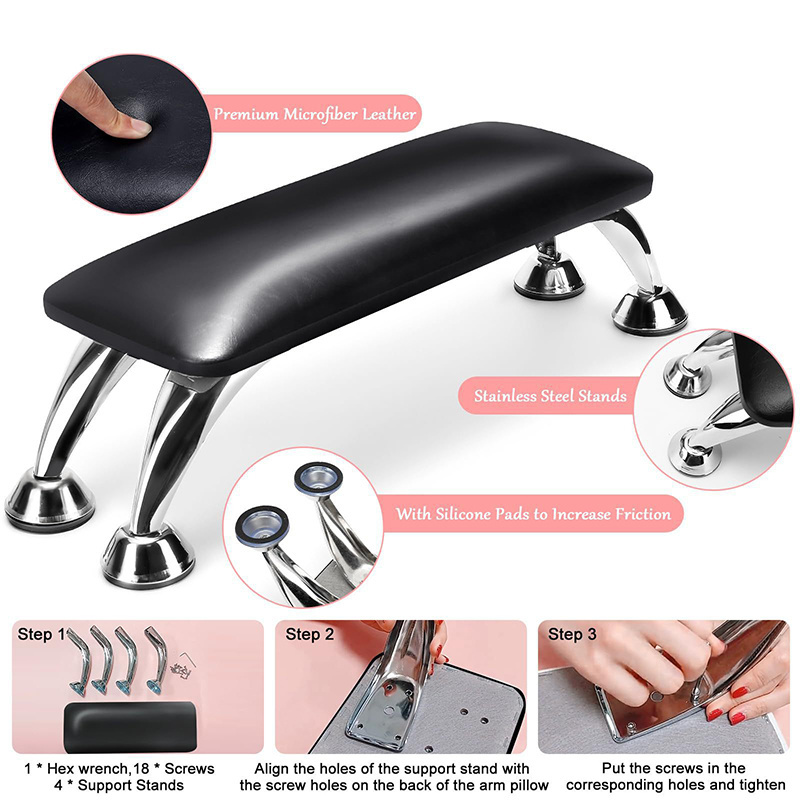 Acrylic Gel Nails Manicure Table Arm Rest Pillow Stand For Home Use