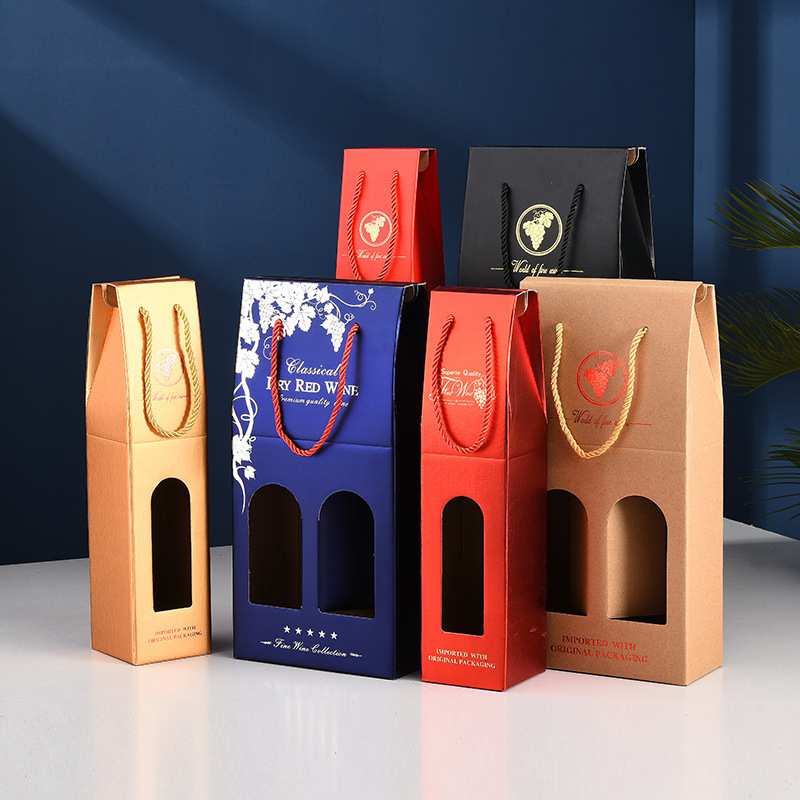 Wholesale custom logo Premium Wine Packaging and Liquor Bottle Packaging box gift box