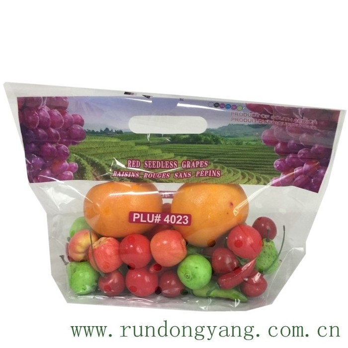 Custom Log Recycle CPP OPP Polyethylene  Bread Micro Perforated Plastic Bags For Fresh Vegetable Fruit Packaging With Zipper