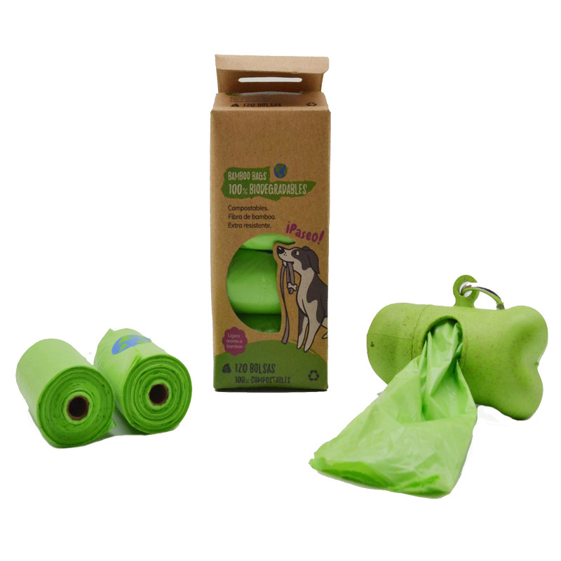 Extra Thick Strong Leak Proof Dog Waste Bags Disposable Bulk Universal Doggy Roll Bags For Puppy Outdoor Walking Travel