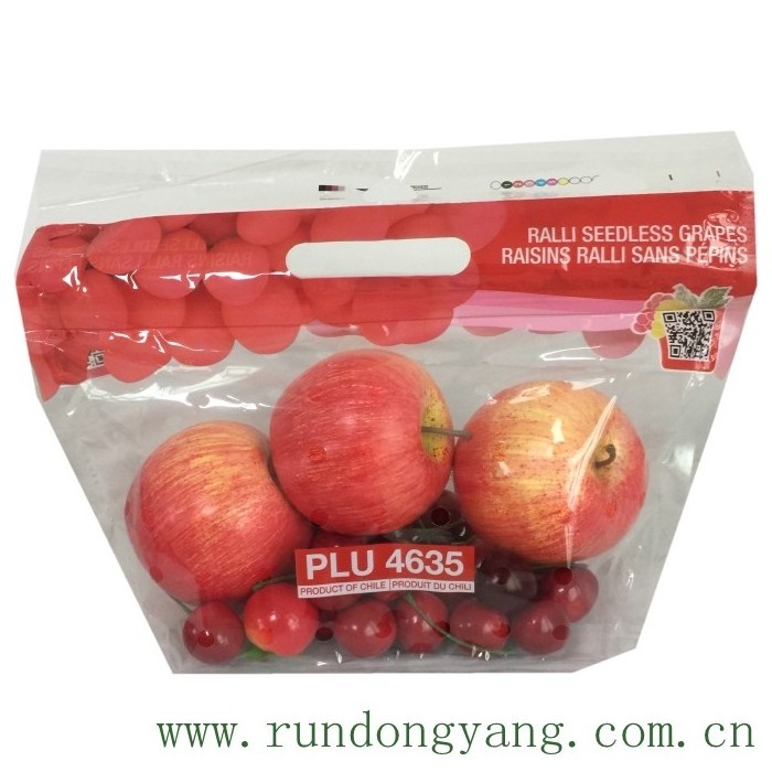 Custom Log Recycle CPP OPP Polyethylene  Bread Micro Perforated Plastic Bags For Fresh Vegetable Fruit Packaging With Zipper