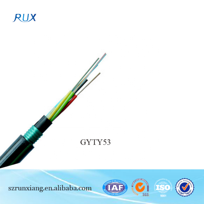 APL PSP Armoured 12 Core Fiber Optic Cable For Aerial, Duct And Direct Buried Fiber Cable