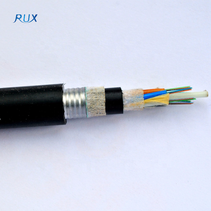 APL PSP Armoured 12 Core Fiber Optic Cable For Aerial, Duct And Direct Buried Fiber Cable