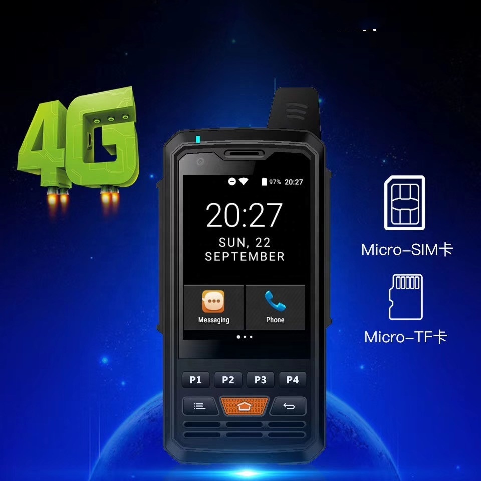 100km 200km 500km 1000 mile Long Range Zello Android 4g Mobile Phone Smartphone SIM Card Walkie Talkie Intercom Two Way Radio