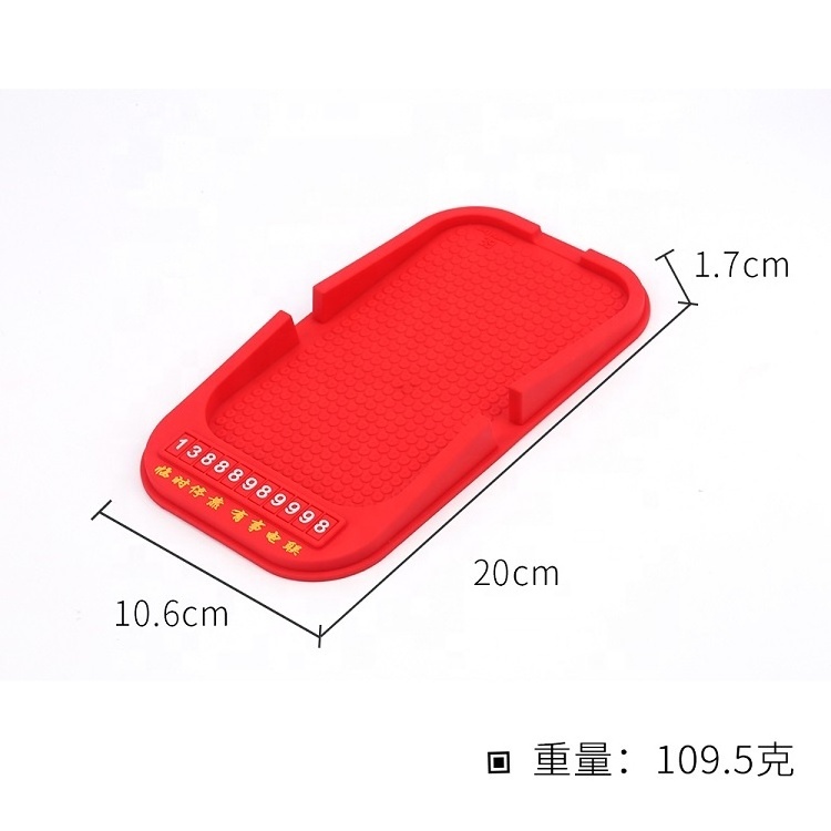 2020 High Quality Car Accessories Silicone Mobile Phone Holder Skidproof Pad Mat Dashboard Anti Slip Pad