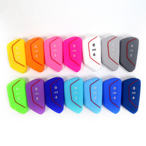 2021 Factory Price 3 Buttons Smart Silicone Key Covers for Rubber Car Key Protective Case