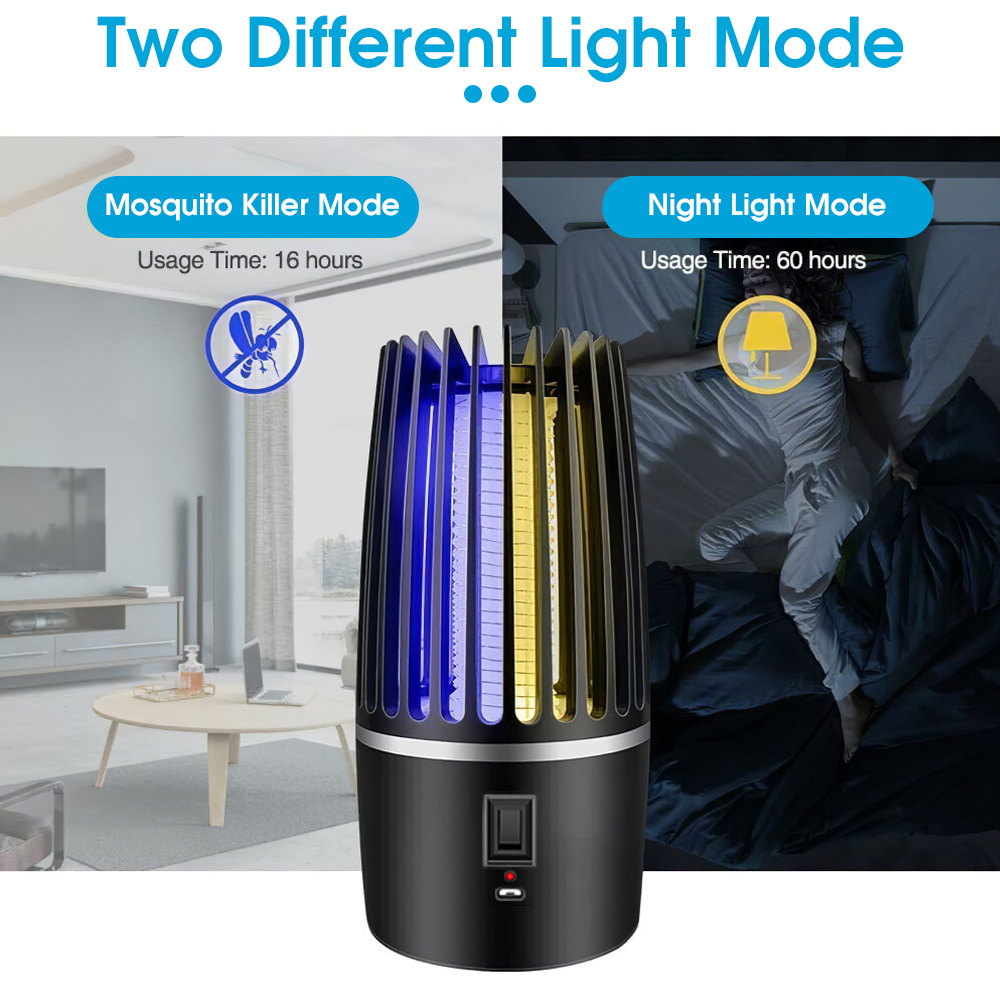 Electric Mosquito Killer Electric Shock Indoor Insect Zapper Safe 2000V High Powered UV Light Fly Trap