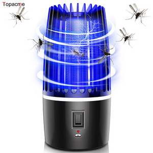 2000V Electric Shock Mosquito Killer Lamp 360 Degree LED Silent Light Bug Zapper