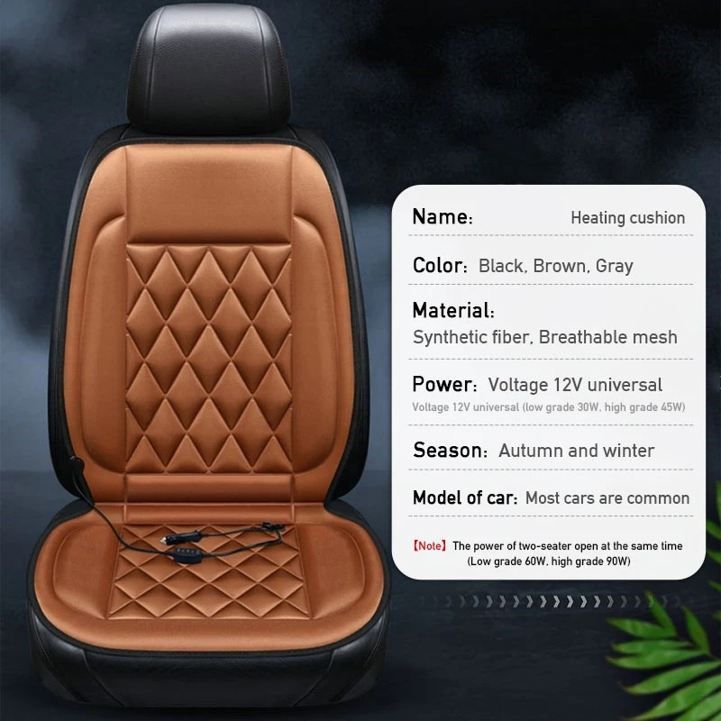 Household Cushion 12V car driver heated seat cushion, temperature Auto seat heating pad