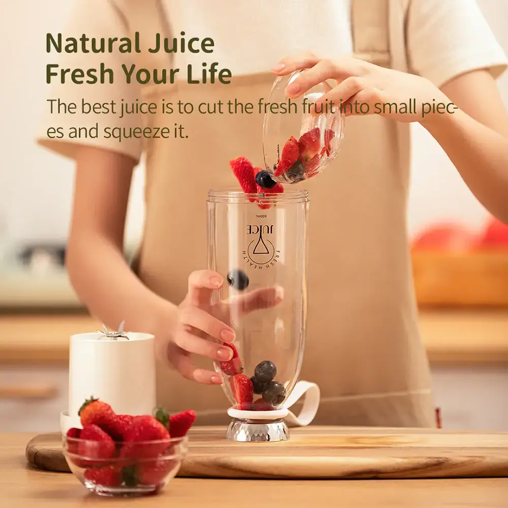 500ML 6 Blades Powerful Portable Blender Mixeur Milk Smoothies Juicer Maker Fresh Juice Blenders