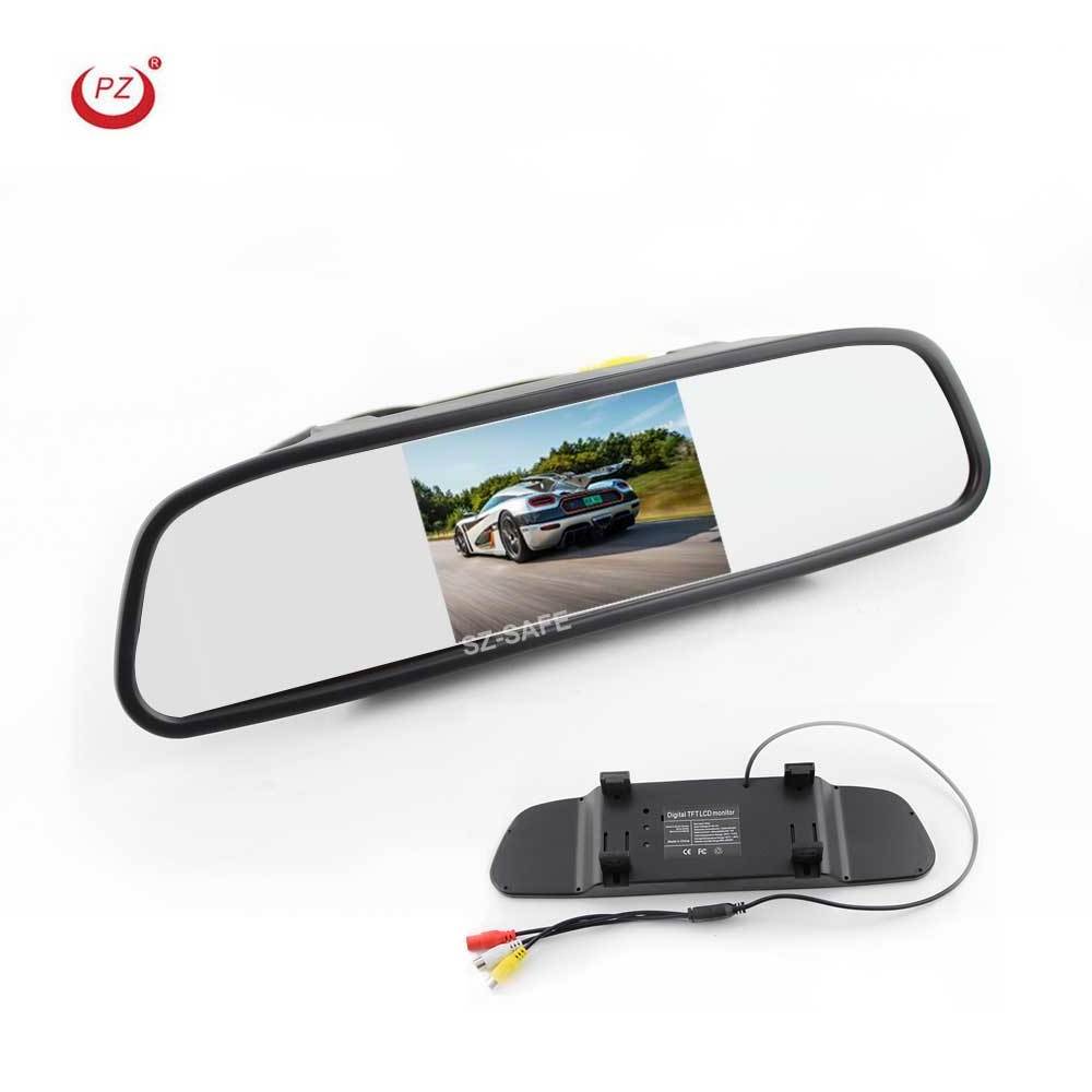 High quality HD 4.3 inch rear view mirror car monitor with tft lcd display