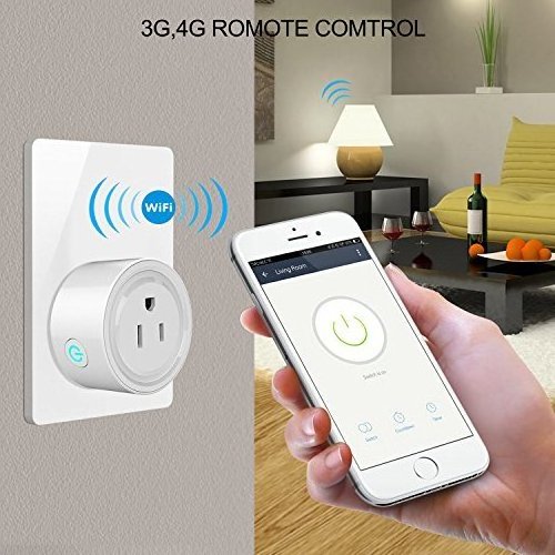 Tuya Smart Home Wifi Power Switch Plug With UK/US/EU Standard, Mini Wifi Smart Wall Plug