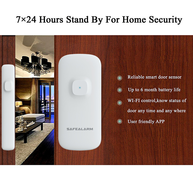 Tuya Smart WiFi Wireless Magnetic Alarm Door Sensor Manufacturer from China