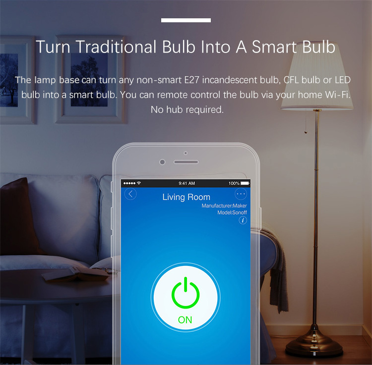 Tuya Smart LIfe APP Control WiFi Ceiling LED Lamp Light Base for Home Light