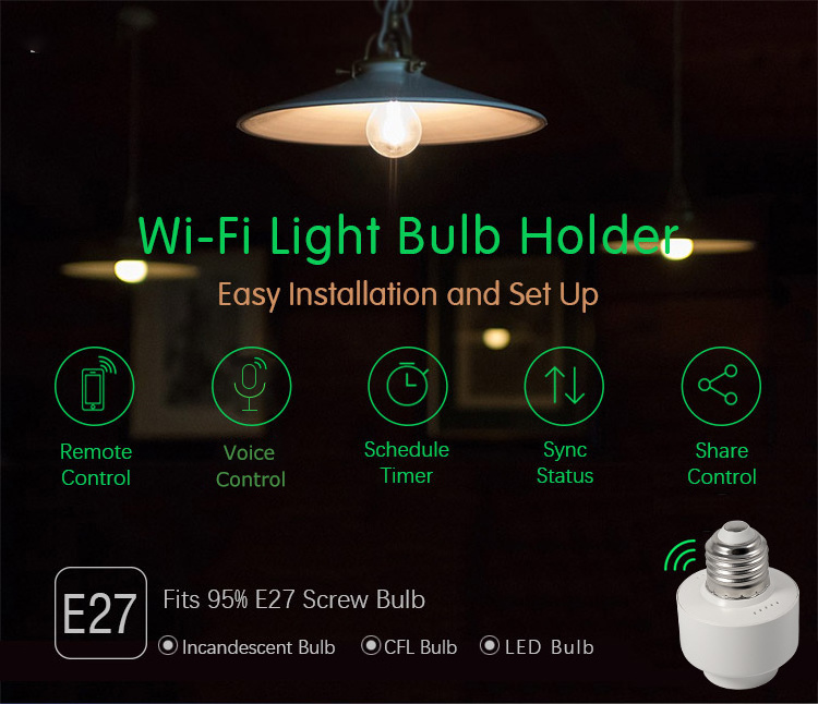 Tuya Smart LIfe APP Control WiFi Ceiling LED Lamp Light Base for Home Light