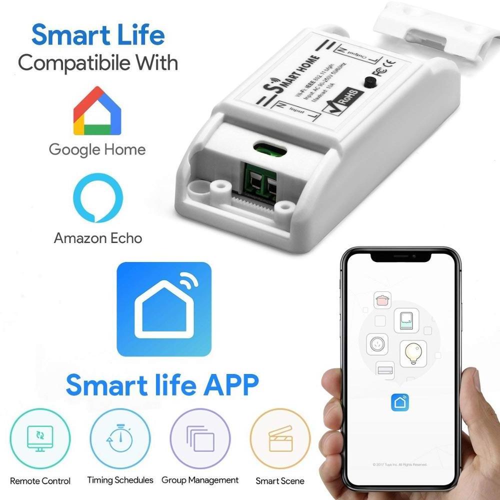 Mini Wireless Wifi Ac Power Smart Controller Home Automation System Remote Switch