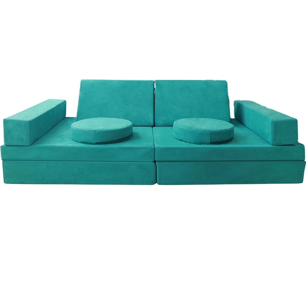 10 Pieces Per Set Linen Couch Kids Play Couch Modular Couch Child Sofa 25D Foam Filling Sectional Living Room Sofa